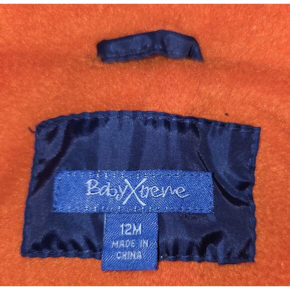 Baby Xtreme Blue Snowsuit 12 Months One Piece Snowmobile Suit Fleece Inner New - Picture 8 of 16
